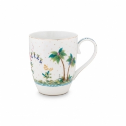 Grand mug Jolie pois or - 350ml