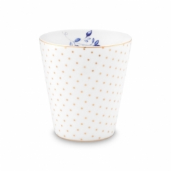 Petit mug sans anse Royal Pois Blanc - 230ml