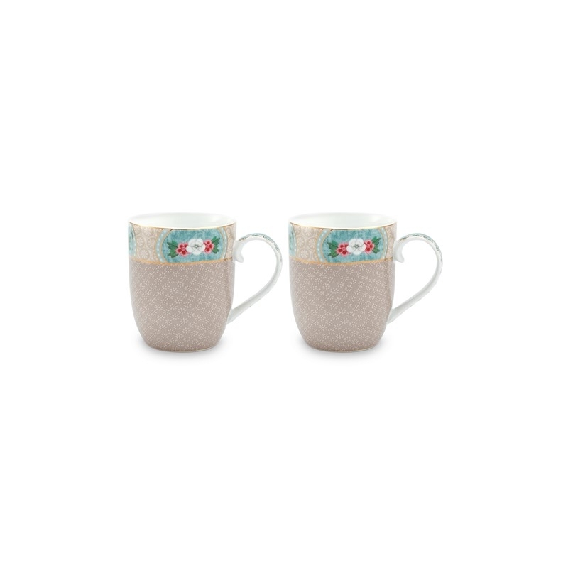 Coffret - 2 Petit mug Blushing Birds Kaki - 145ml