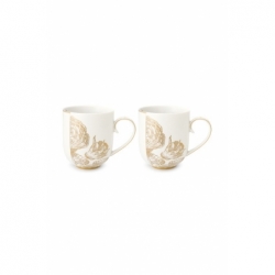 Coffret - 2 grand mug Royal Blanc