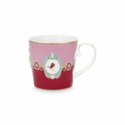 Love Birds Grand mug Médaillon Rouge/Rose - 250ml