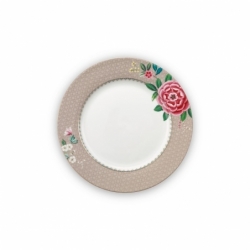 Assiette plate Blushing Birds Kaki - 26,5cm