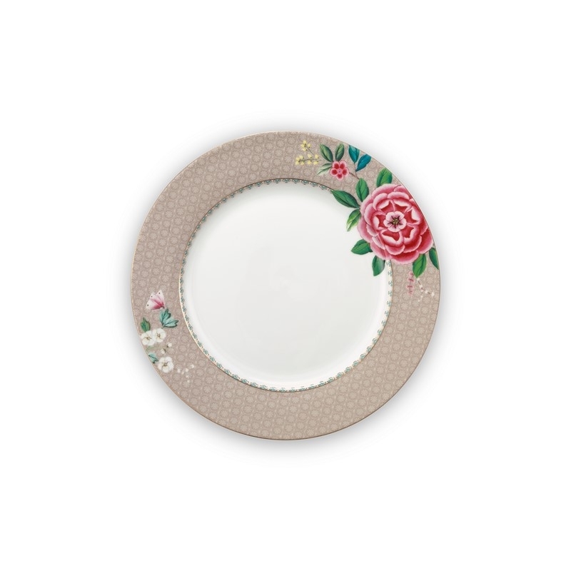 Assiette plate Blushing Birds Kaki - 26,5cm