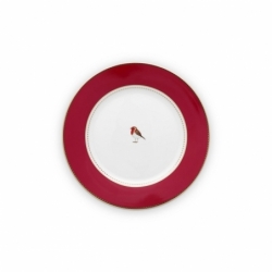 Love Birds Assiette dessert Rouge - 21cm