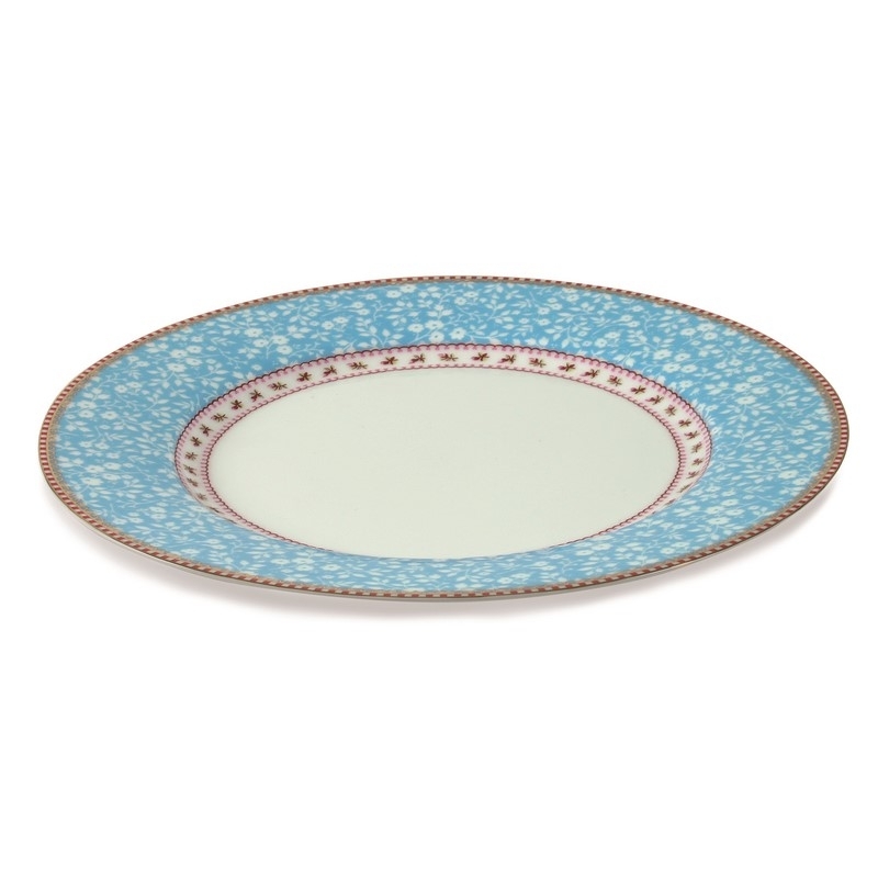 Assiette plate Early Bird Lovely Branches Bleu - 26,5cm