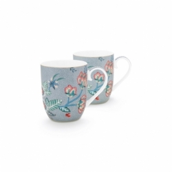 Coffret 2 Petit mug Flower Festival Bleu clair...