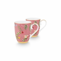 Coffret 2 Grand mug La Majorelle Rose 350ml