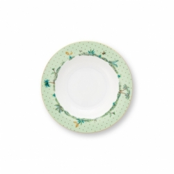 Assiette creuse Jolie vert - 21,5cm