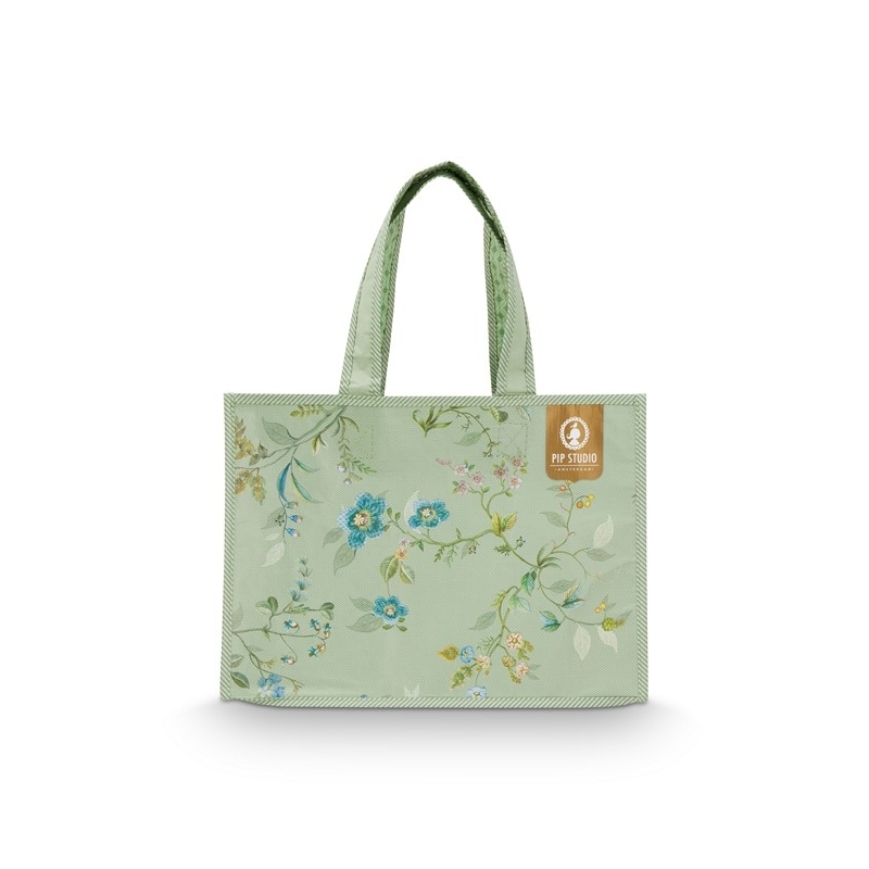 Sac cabas - Kawai Flower - Vert - 38x17x28cm