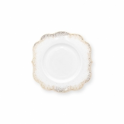 Assiette dessert - Royal Winter White - Blanc /...