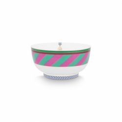 Bol - Pip Chique Stripes - Rose / Vert - 15cm