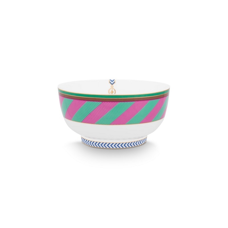 Bol - Pip Chique Stripes - Rose / Vert - 15cm