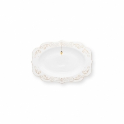 Plat de service ovale - Royal Winter White - 40cm