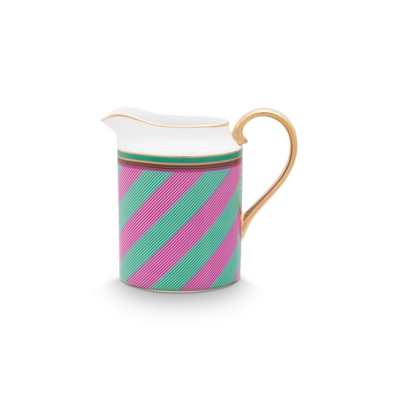 Pot à crème - Pip Chique Stripes - Rose / Vert - 260ml