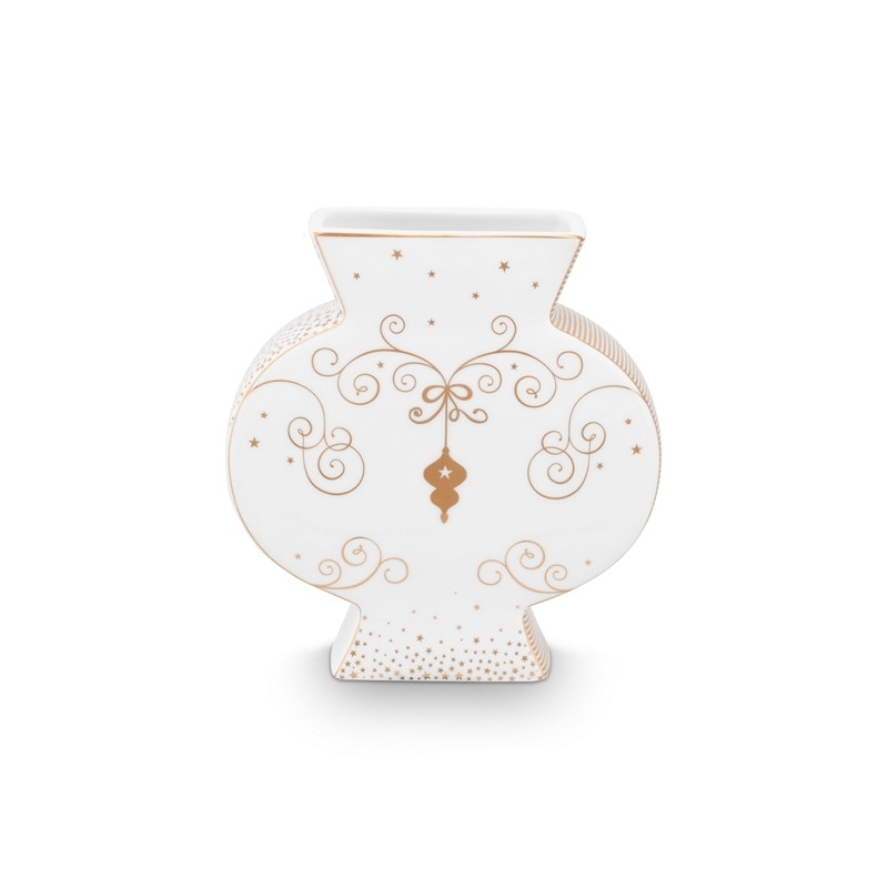 Vase plat Royal Winter White - 16,5cm