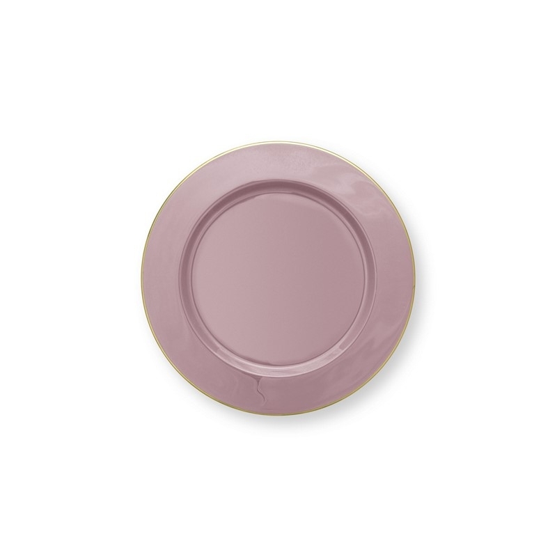 Assiette de présentation Lily & Lotus en métal Lilas - 32cm