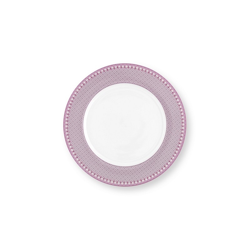 Assiette plate Lily & Lotus Lilas - 26,5cm