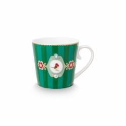 Grand mug Love Birds Stipes Emeraude/Vert - 250ml