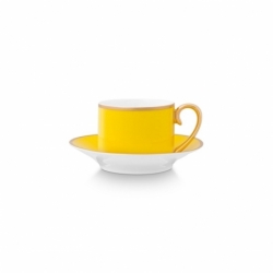 Paire tasse café Pip Chique Or-Jaune - 120ml