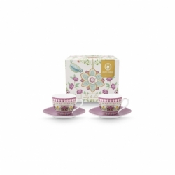 Coffret 2 Paires tasse café Lily & Lotus - 120ml