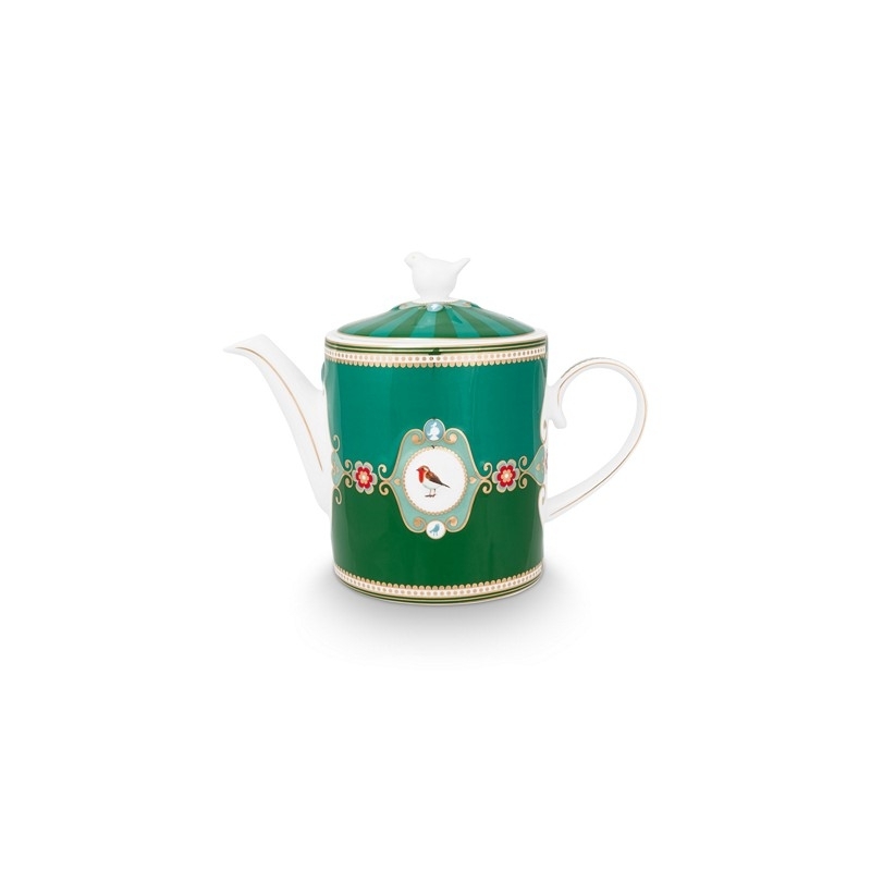 Théière Médaillon - Love Birds Emeraude/Vert - 1,3L