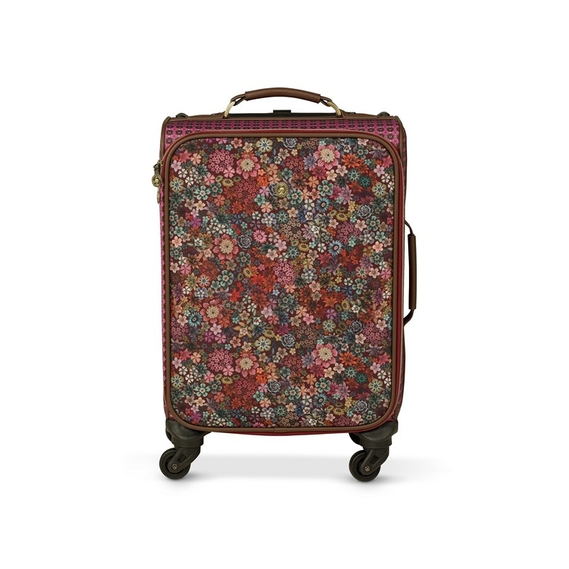 Valise à roulette - Tutti i Fiori - Rose - 35x22x47cm