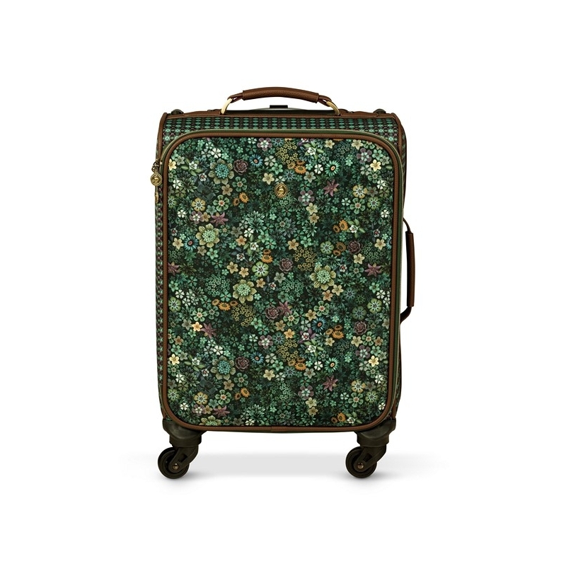 Valise à roulette - Tutti i Fiori - Vert - 35x22x47cm