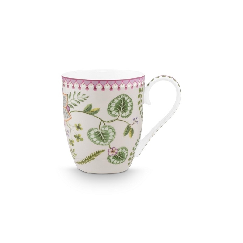 Maxi mug XL Lily & Lotus Blanc Cassé - 450ml