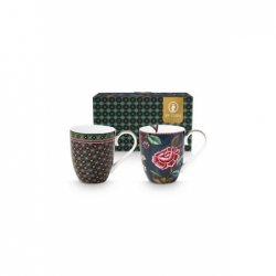 Coffret de 2 mugs XL Berry Blues Bleu - 450ml