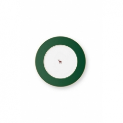 Assiette plate Love Birds Vert Foncé - 26,5cm