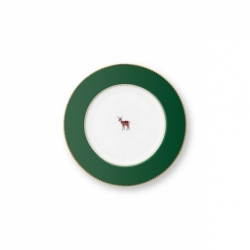 Assiette à pain Love Birds Vert Foncé - 17cm