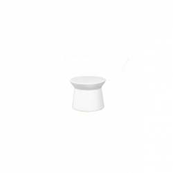 Table Basse en Céramique COVE Blanche Taille S...