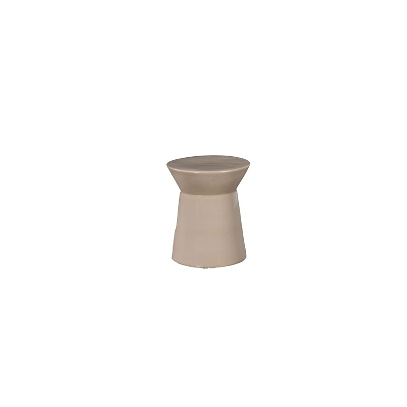 Table Basse en Céramique COVE Taupe Taille M Ø38 x H45