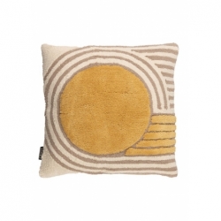 Coussin Leoti moutarde - 50x50cm