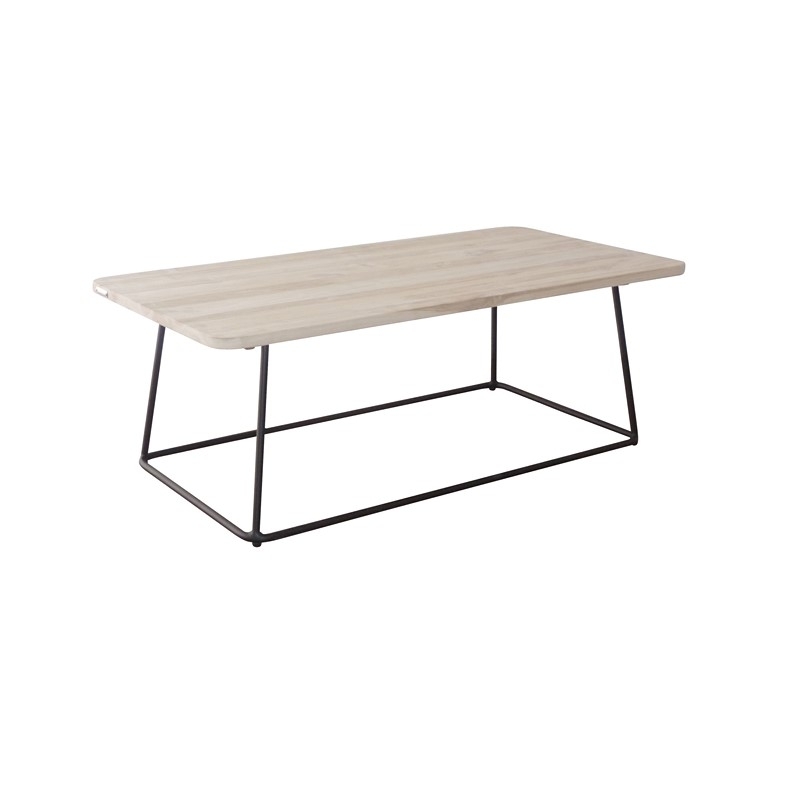 Table basse Palm beach gris - 120x60x43cm