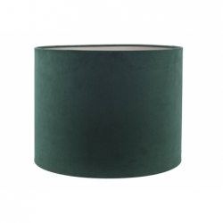 Abat jour velours Brighton rond Vert - Ø: 40x32cm