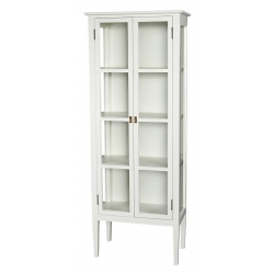 Armoire bibliothèque Augustin blanc - 60x34x155cm