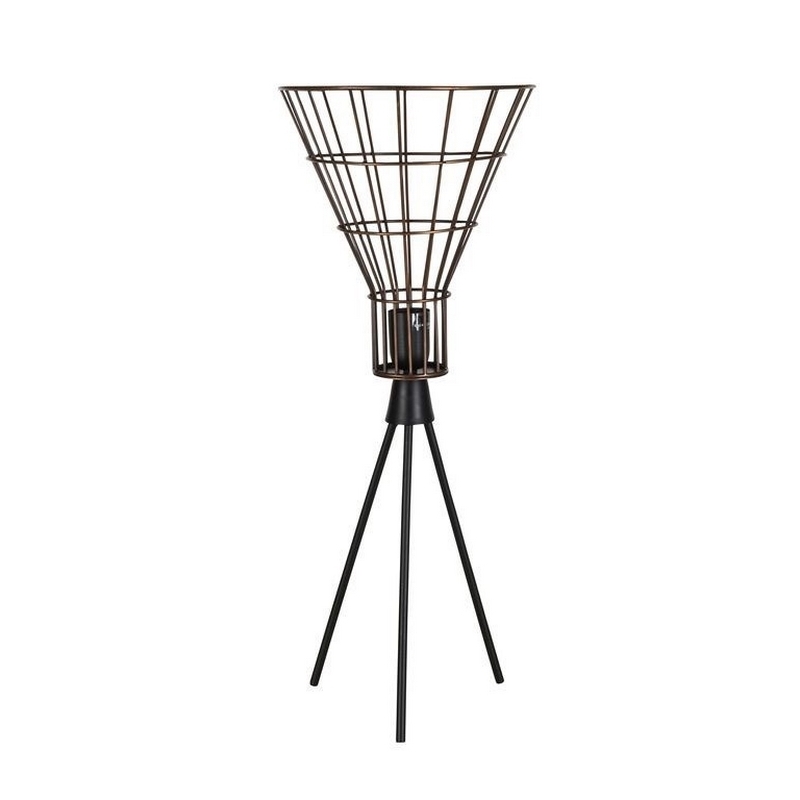 Lampe de sol basse conique Jefferson - 25x25x55cm