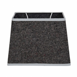 Abat jour rectangulaire coton Oxford Gris foncé...