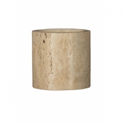 Bougeoir Travertine large L - Ø9,5x9cm