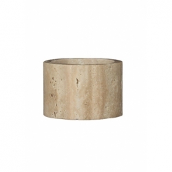 Bougeoir Travertine large M - Ø9,5x6,5cm