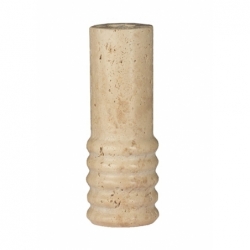 Bougeoir Travertine L - Ø6x15cm