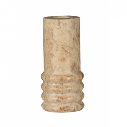 Bougeoir Travertine M - Ø6x12,5cm