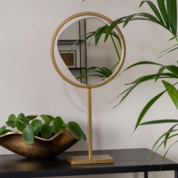 Miroir Troy or - 28x10x55cm