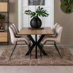 Table de salle à manger - En bois de chêne -...