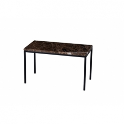 Table basse Westford marbre marron 60x30x35cm