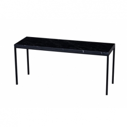 Table basse Westford marbre noir 90x30x40cm