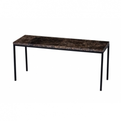 Table basse Westford marbre marron 90x30x40cm