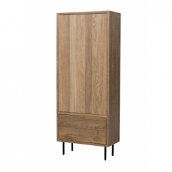 Armoire Tucson 1 porte naturelle 80x40x200cm