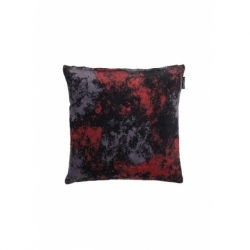 Coussin Evina Bleu nuit/rouge - 50x50cm